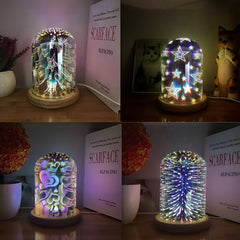 Enchanted Glow 3D Glass Lamp
