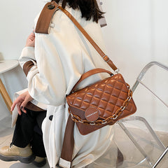 Chic Square Women's Rhombic Portable Bag