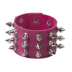 Rivet Edge Gothic Leather Bracelet