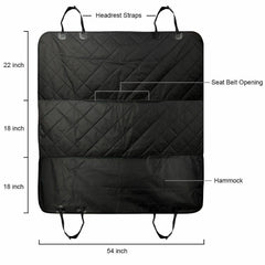 Luxury Guard Waterproof Rear Bench Seat Cover for Pets