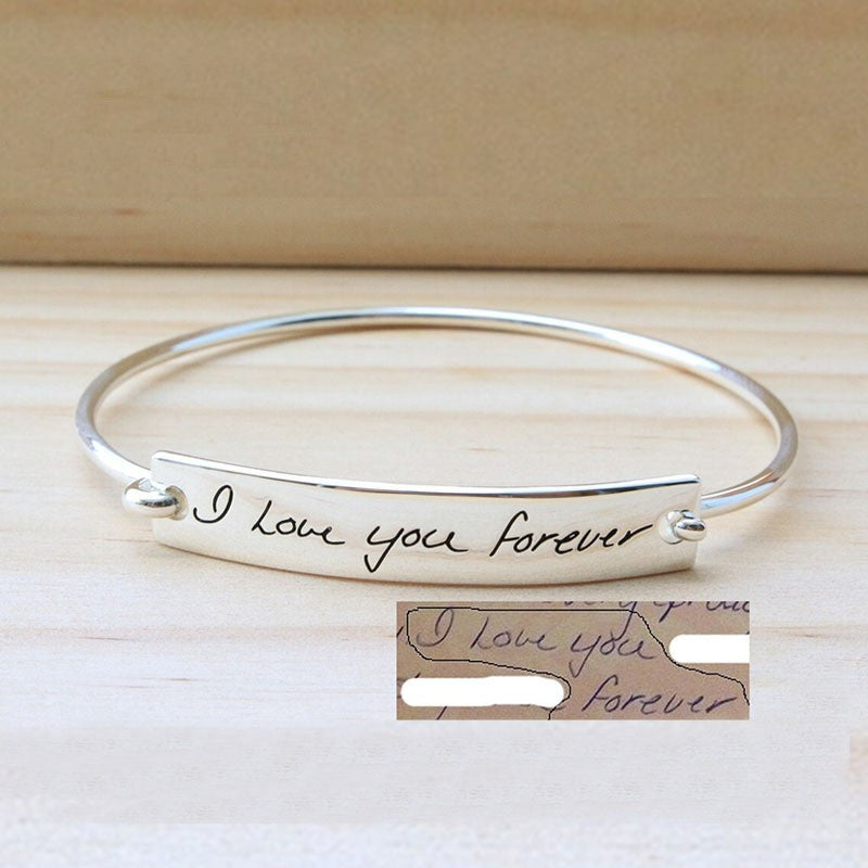 Engrave Pro Titanium Steel Letter Bracelet