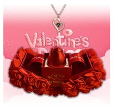 Eternal Love Rose & Crystal Jewelry Box Set