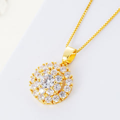 Zircon Spin Dual Necklace & Ring Set