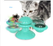 Twist & Tickle Rotating Cat Toy with Scratching and Teeth Cleaning