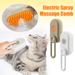 Groom Ease Electric Spray & Massage Pet Brush