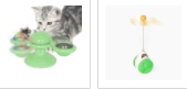 Twist & Tickle Rotating Cat Toy with Scratching and Teeth Cleaning