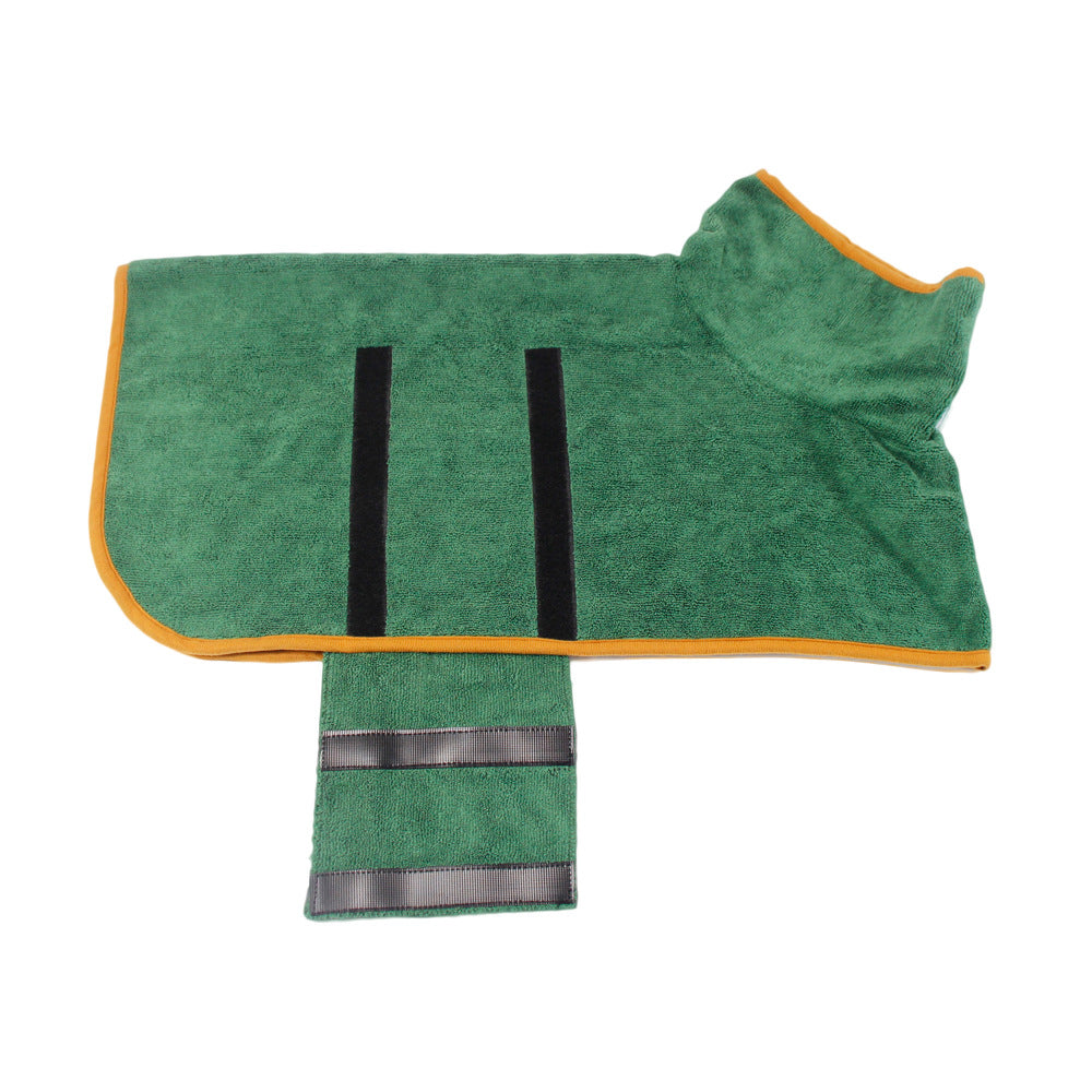 Absorbent Pet Towel with Waist-Wrapped Design