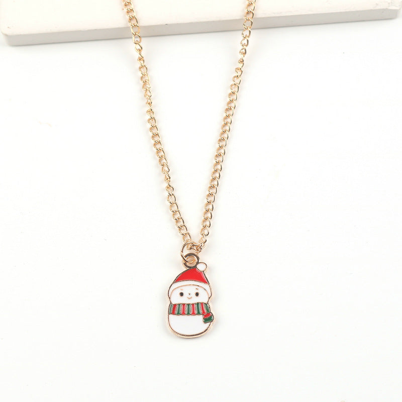 Cute Cartoon Santa Claus, Snowman, & Elk for Christmas & New Year