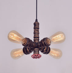 Industrial Retro Wrought Iron Pendant Light