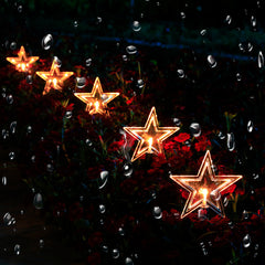Starry Snow Solar Christmas Tree Lawn Light