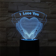 Eternal Embrace 3D LED Night Light