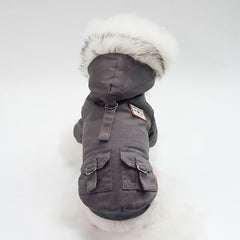Cozy Paws Winter Dog Coat with Cap