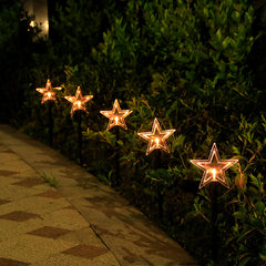 Starry Snow Solar Christmas Tree Lawn Light