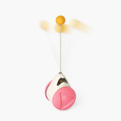 Twist & Tickle Rotating Cat Toy with Scratching and Teeth Cleaning