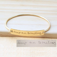 Engrave Pro Titanium Steel Letter Bracelet