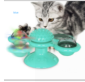 Twist & Tickle Rotating Cat Toy with Scratching and Teeth Cleaning