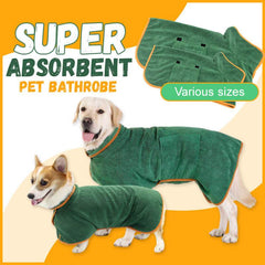 Absorbent Pet Towel with Waist-Wrapped Design