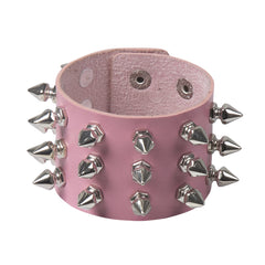 Rivet Edge Gothic Leather Bracelet