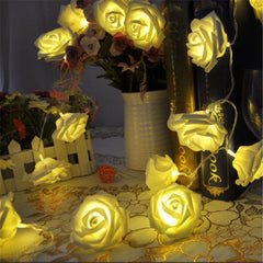 Glow Bloom LED Rose Lighting Chain