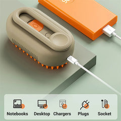 Groom Ease Electric Spray & Massage Pet Brush