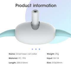 Automatic Smart Laser Teasing Collar for Cats, USB Charging