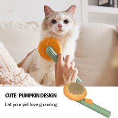 Fur Ease Self-Cleaning Pet Slicker Brush for Dogs, Cats & Small Pets
