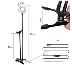 Radiance Glow LED Selfie Ring Light with Adjustable Stand