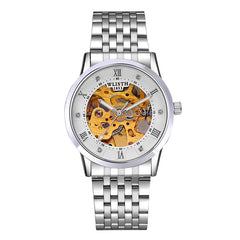 Automatic Mechanical, Stainless Steel, Waterproof Business Watch