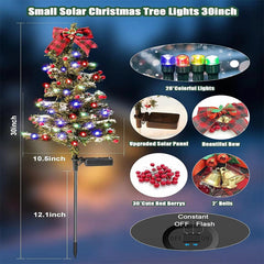 Solar Glow Waterproof Christmas Tree Pathway Lights