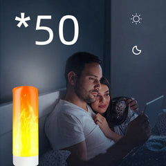 Flame Glow USB Atmosphere Candle Lamp