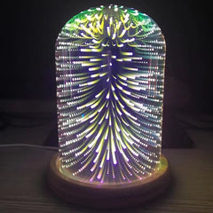 Enchanted Glow 3D Glass Lamp