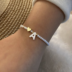 Pearl Script Custom Shell Beaded Jewelry