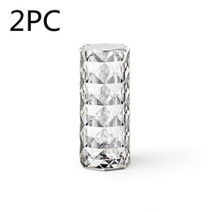 Crystal Glow Touch Dimming USB Table Lamp