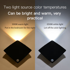 Auto Glow Wireless USB Rechargeable Sensing Wall Lamp