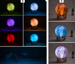 Creative 3D Printed Moonlight Gift with Custom Painting