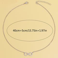 Zirconia Knot Light Luxury Clavicle Pendant Necklace