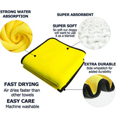 Quick Dry Soft Microfiber Pet Towel