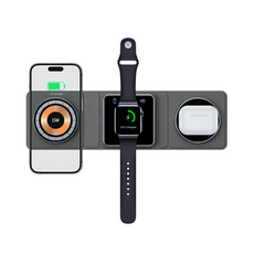 Magnetic Clear 3-in-1 Wireless Charging Station