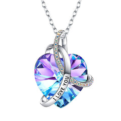 Eterna Luxe Crystal Love Necklace