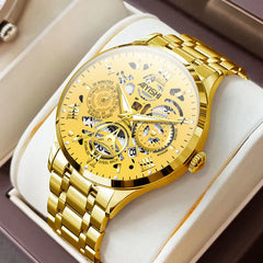 Titan Edge Men's Stainless Steel Waterproof Watch