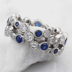 Exquisite Hollow Circle Geometric Ring