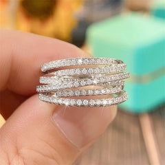Urban Edge Retro Geometric Ring