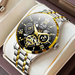 Titan Edge Men's Stainless Steel Waterproof Watch