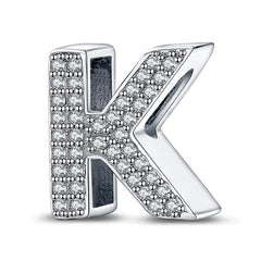 Alphabet bead Silver-Plated Letter Bead Bracelet & Necklace Set
