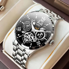 Titan Edge Men's Stainless Steel Waterproof Watch
