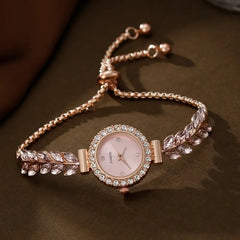 Verdant Sparkle Diamond Round Women's Watch