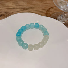 Cute Colorful Beaded Bracelet Niche Pearl