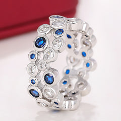 Exquisite Hollow Circle Geometric Ring