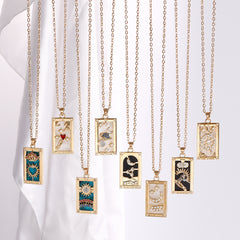 Chic Glow Square Pendant Necklace
