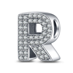 Alphabet bead Silver-Plated Letter Bead Bracelet & Necklace Set